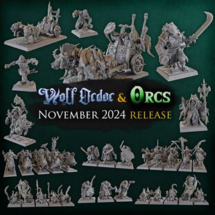 【狼人和兽人】 狼人狂战士 牧师 地精弓兵 兽人中古战锤棋子模型