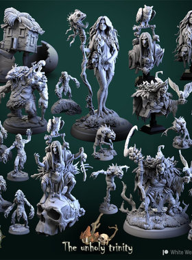 沼泽女巫 巨魔 娃怪 龙与地下城dnd跑团桌游棋子模型 白狼客栈