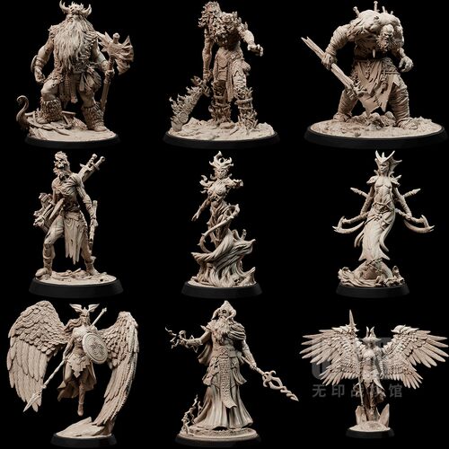 【瓦尔哈拉】尸鬼 女妖 巨人 神话 女武神 DND桌游跑团战棋模型
