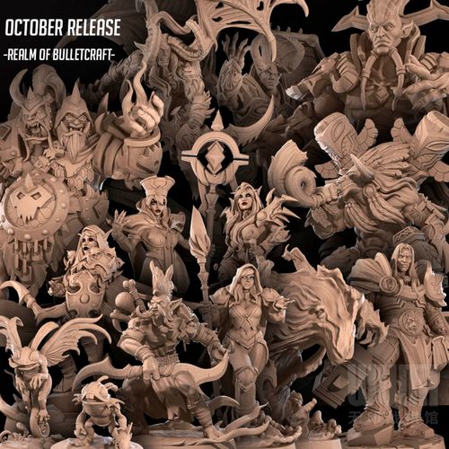 【经典人物】魔兽争霸 阿尔萨斯 伊利丹 战争锤神DND桌游战棋模型