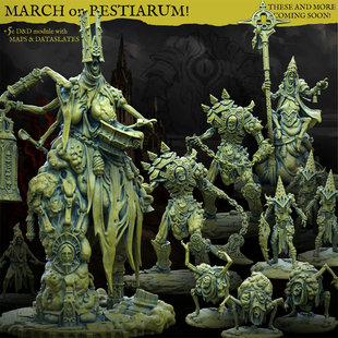 混沌恐纳垢三角头 瘟疫使者丧钟骑士 中古战争锤神棋子桌游模型