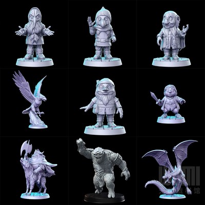 【霍比特人】托尔金 中土世界 指环王 dnd第三方桌游棋子模型