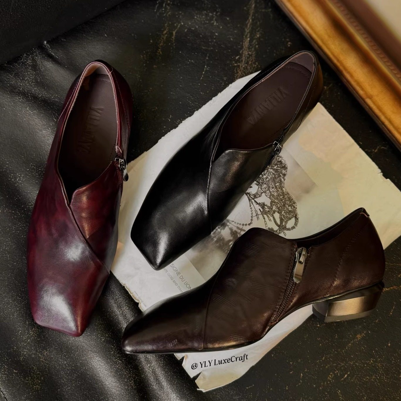 H158-297低跟深口单鞋女大码2026春季新款复古通勤百搭方头小皮鞋,女鞋,深口单鞋,淘宝优惠券,粉丝福利购,淘宝优惠卷