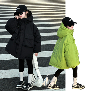 男女童白鸭绒羽绒服2024新款冬季儿童加厚保暖外套中大童装冬装