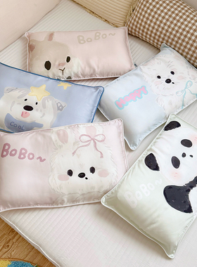 A类60兰精天丝儿童枕套 夏季凉感莱赛尔宝宝小枕头套乳胶枕皮