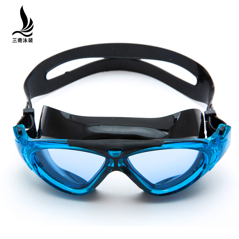 正品泳衣男女通用高清防水防雾大框游泳眼镜透明成人泳镜