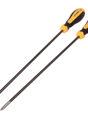 香港飞鹿 12寸橡塑柄螺丝批 6x300mm加长螺丝刀 维修十字一字起子