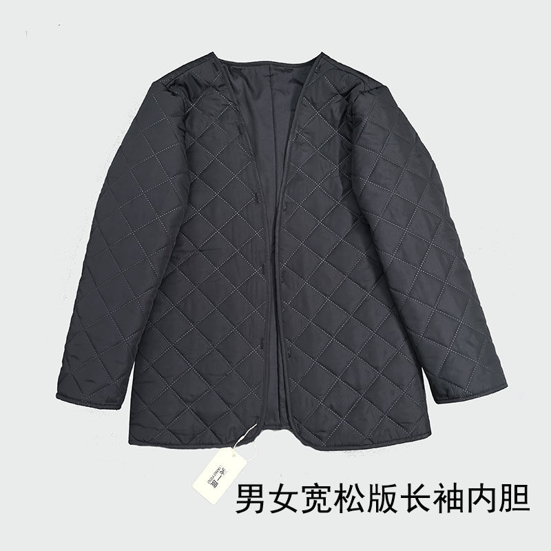 夹棉内胆女配大衣内搭伴侣轻薄长袖中长款内胆保暖马甲夹棉内胆拆