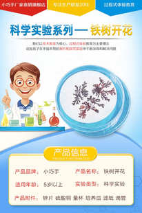 男女孩科技小制作小发明diy材料化学包铁树开花科学实验玩具推荐