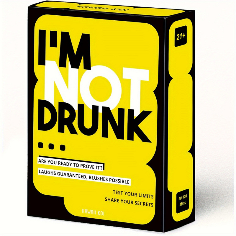 全英文版I‘M NOT DRUNK 我不要喝酒 喝酒游戏聚会桌游卡牌