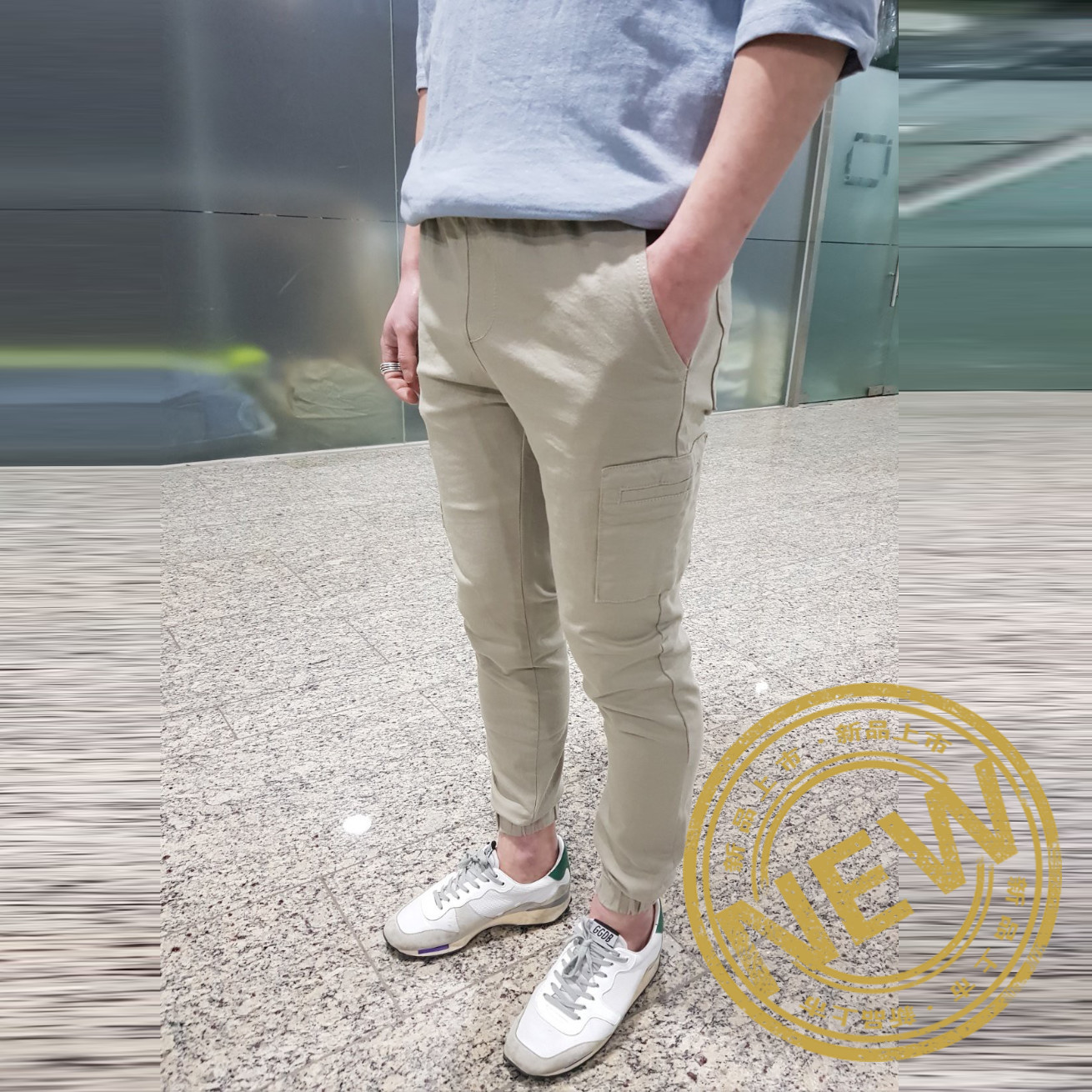 20年韩国东大门新款时尚潮男高弹全棉工装苗条修长腿休闲柔软长裤|ruв категории Мужская одежда, брюки - от Buy2taobao.com для оказания профессиональной услуги покупки агента Taobao