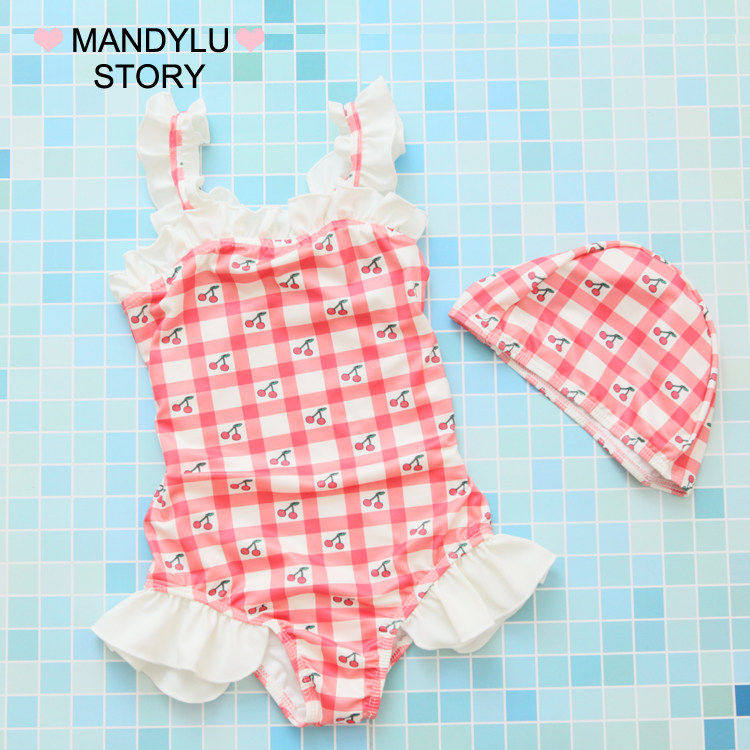 ins儿童泳衣女童2025新款吊带韩版连体可爱温泉女孩宝宝婴儿泳衣