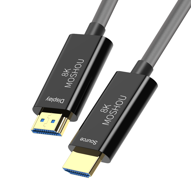 魔兽8K六代OM4单晶铜光纤超清线