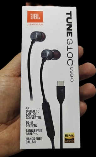 JBL TUNE310C原装Type-C有线耳机入耳式适用华为三星苹果15 16等