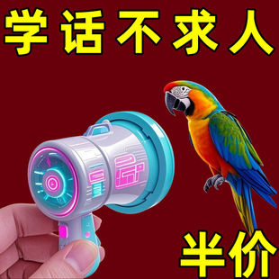 新款鹦鹉学说话器小型虎皮鹦鹉训练复读录音机玄凤吹口哨鸟玩具