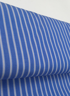 【Taylor Tailor】衬衫定制 蓝色条纹纯棉长袖衬衣量身定制