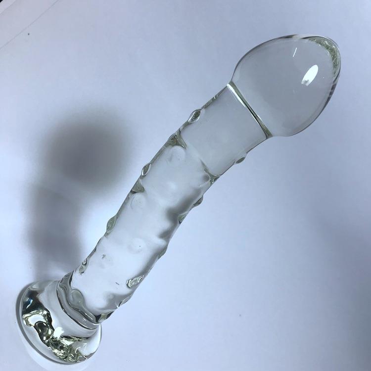 0911透明S弯按摩棒水晶玻璃局部塞按压精美器具细腻直销扬帆玻