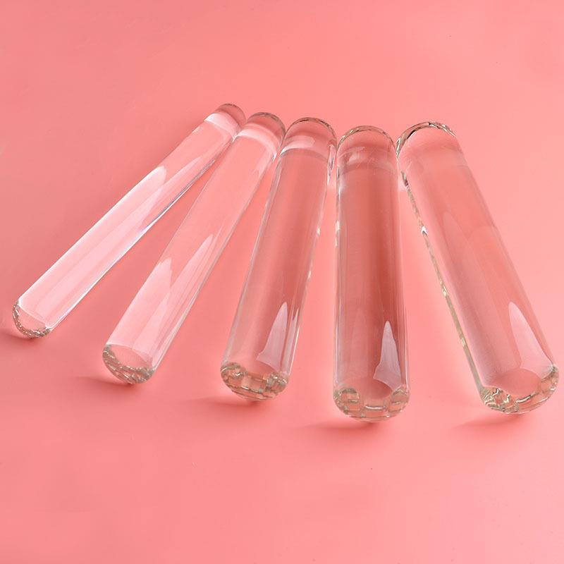 圆柱玻璃器直器器器女用大号水晶按摩器按摩器局部按摩自律放松解