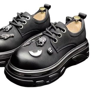 2026今年爆款男鞋新款流行爆款超级内增高男士真皮精品皮鞋潮男款