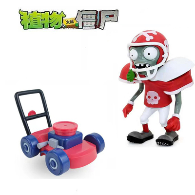 植物大战僵尸散装玩具摩登小推车橄榄球僵尸戴夫读报二爷儿童玩具