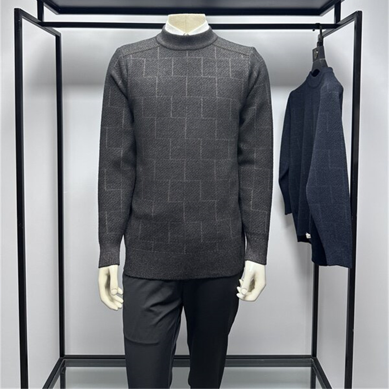 羊毛混纺男士羊毛毛衣铭盛缘
