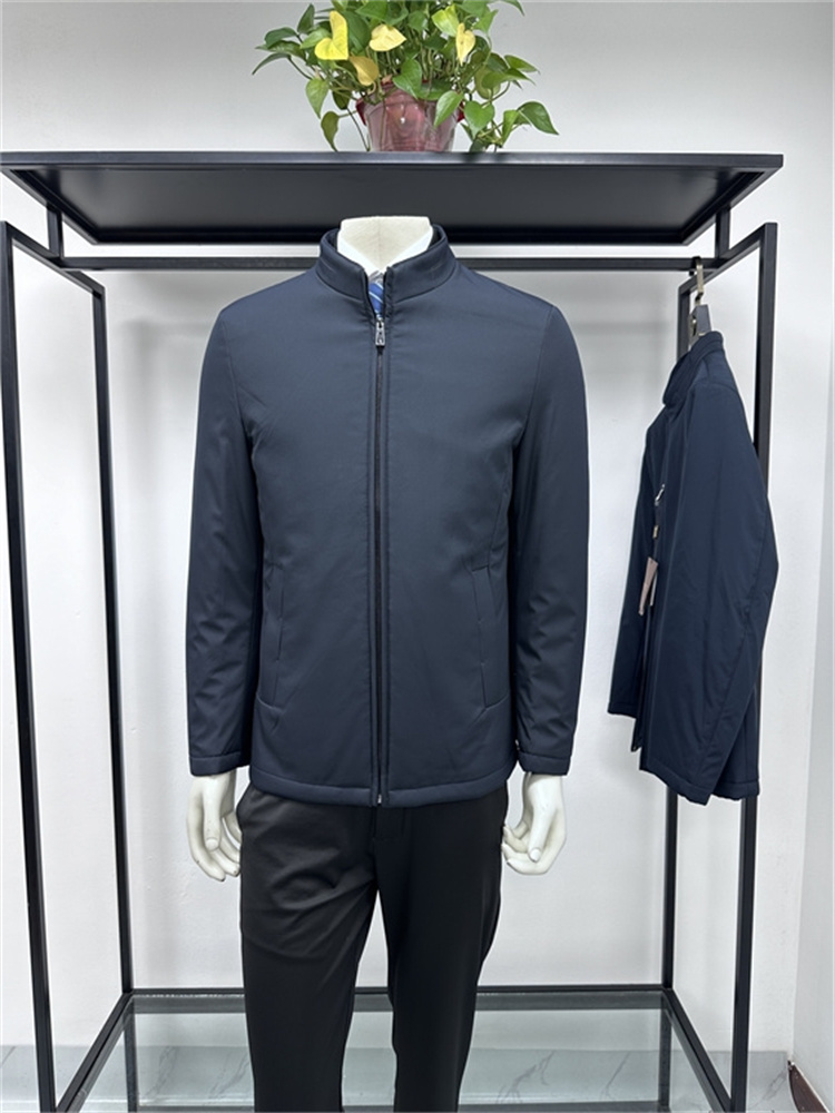 铭盛缘商务立领可脱卸内胆羽绒服