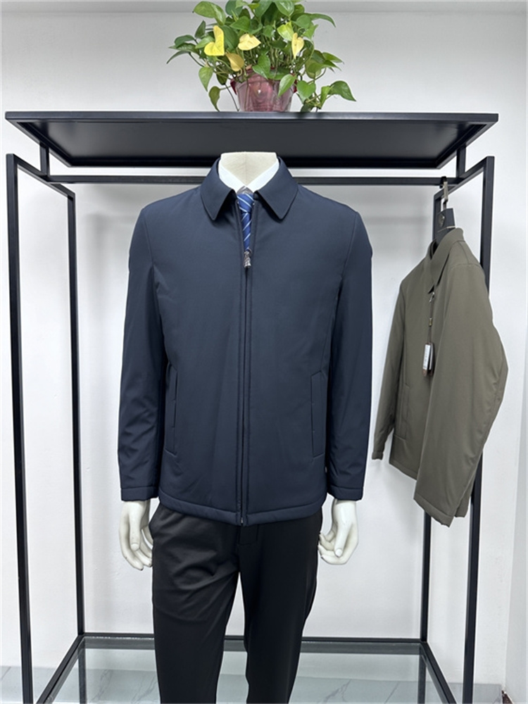 促销回馈商务翻领短款羽绒服外套