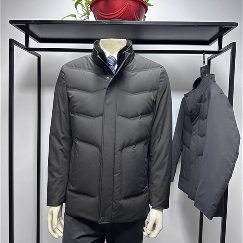 可脱卸白鸭绒内胆羽绒服