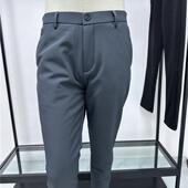 铭盛缘 鹅绒裤 鹅绒填充商务休闲冬季 新中腰直筒四面弹速干面料男士