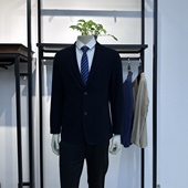 新品 春季 商务休闲舒服透气柔软男单西服外套朗弈 百搭 100棉时尚