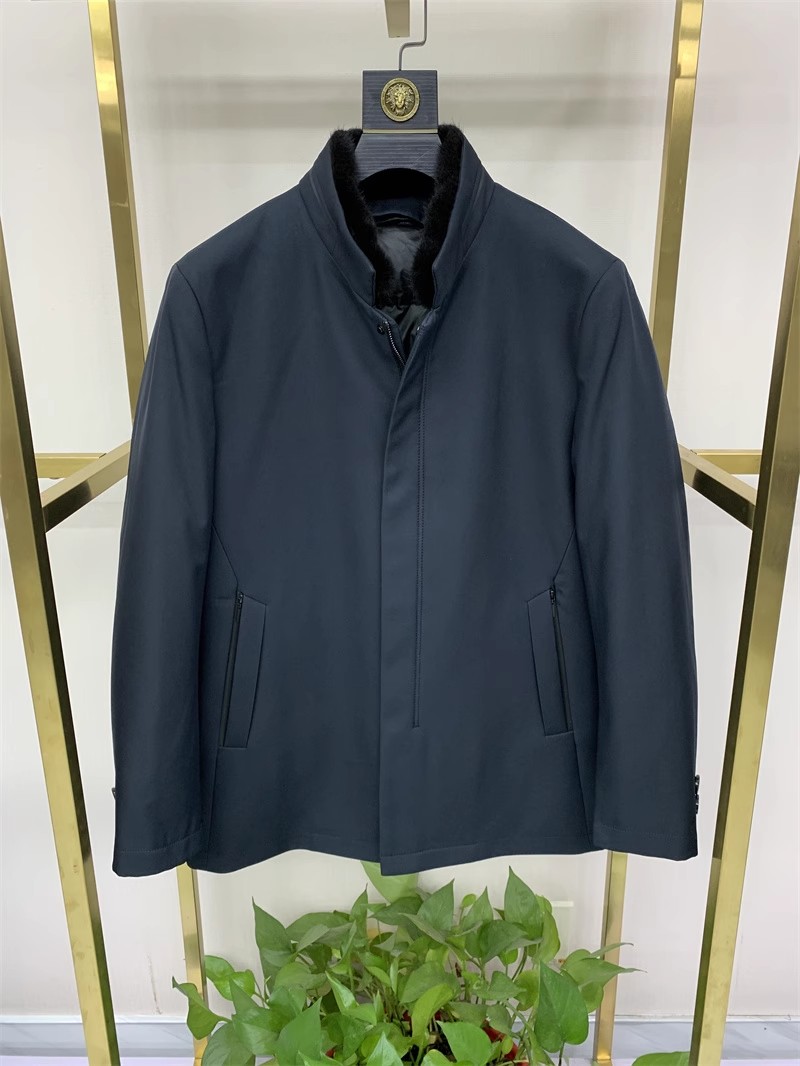 可脱卸内胆中长羽绒服铭盛缘立领