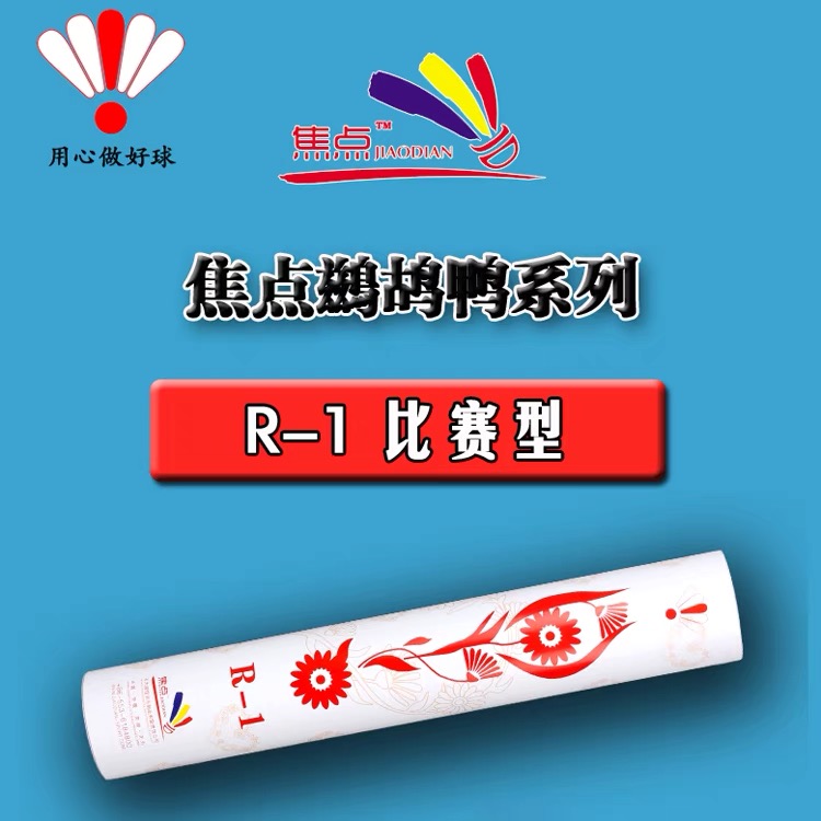 焦点羽毛球R1 R2 耐打王飞行稳定 打不烂室内比赛用球12只装骄点 运动/瑜伽/健身/球迷用品 羽毛球 原图主图