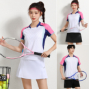 2024羽毛球服短袖 套装 男女速干透气乒乓球服运动服比赛球衣印字