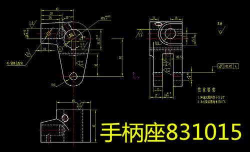 A010-CA6140车床手柄座831015 机械加工工艺及夹具三维设计CAD图