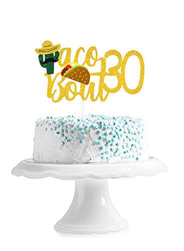 taco bout 30 birthday cake topper - fiesta 30th bi