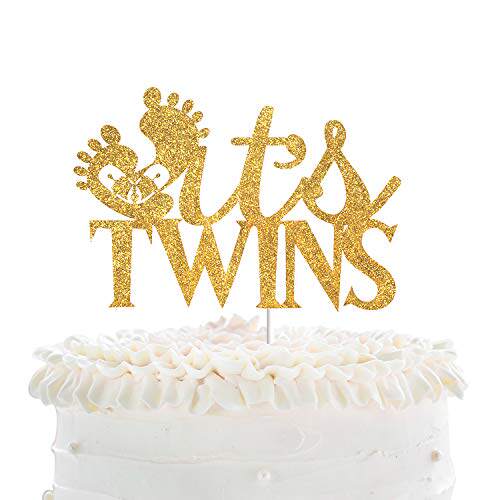 its twins birthday cake topper - babies 1st birthda