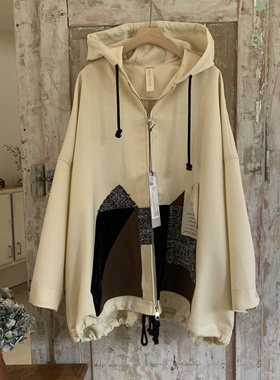 现货Shinyakozuya日本小众设计复古文艺休闲时尚连帽外套