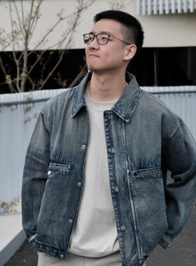JacPick水洗廓形复古牛仔外套