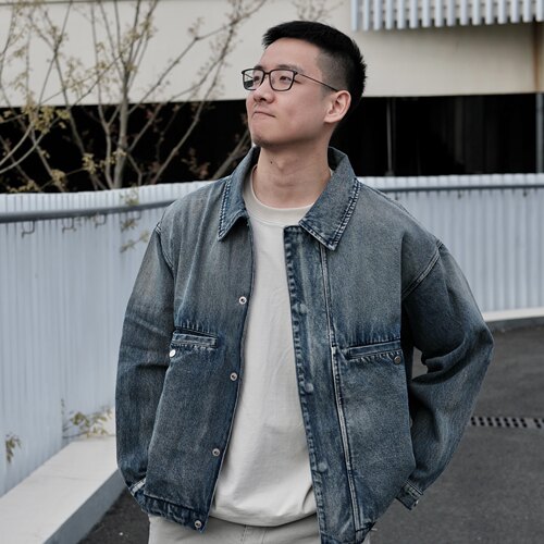 JacPick水洗廓形复古牛仔外套