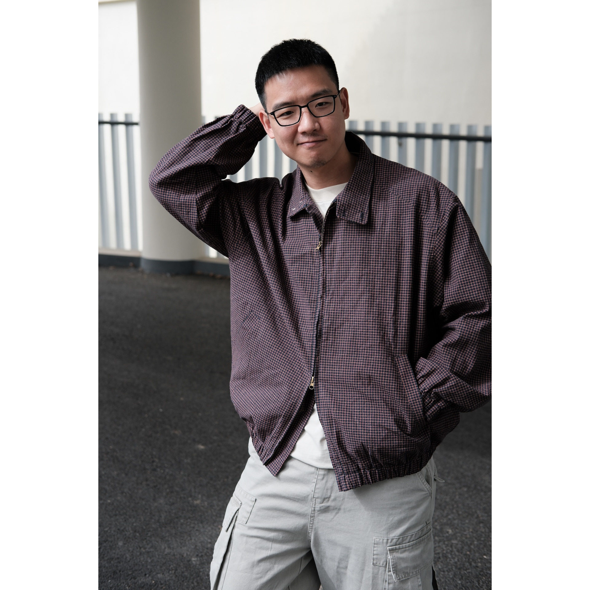 Jacpick英伦格纹立领休闲教练夹克 · Cityboy潮牌宽松工装外套