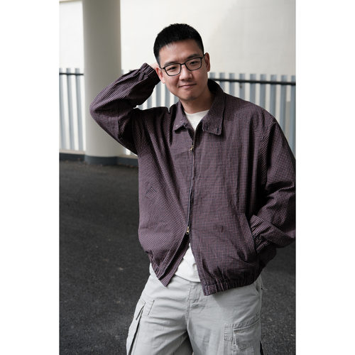 Jacpick英伦格纹立领休闲教练夹克 · Cityboy潮牌宽松工装外套