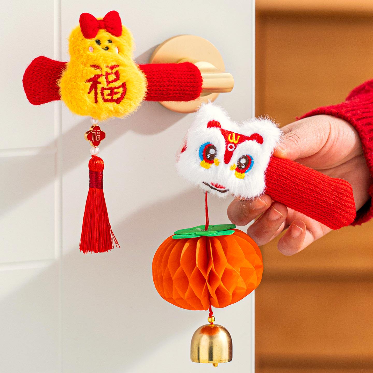 新年装饰品2026新款门把手套保护