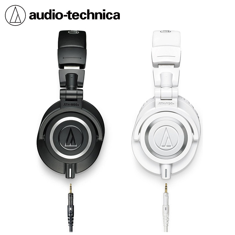 铁三角M50X M70X 专业头戴式监听便携HIFI有线耳机全封闭护耳