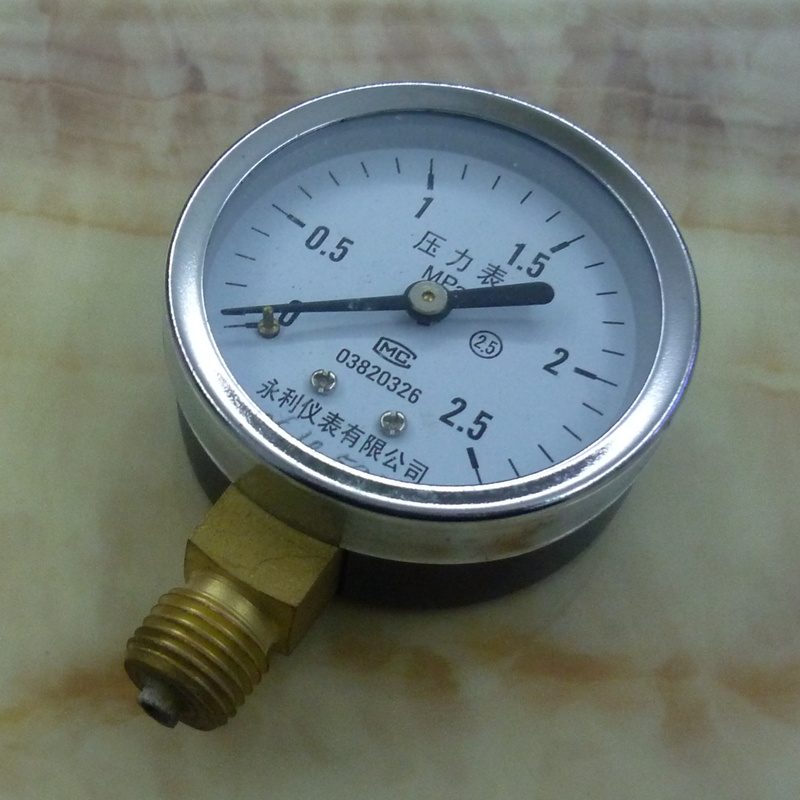 空气压缩机压力表0-2.5MPA气压表
