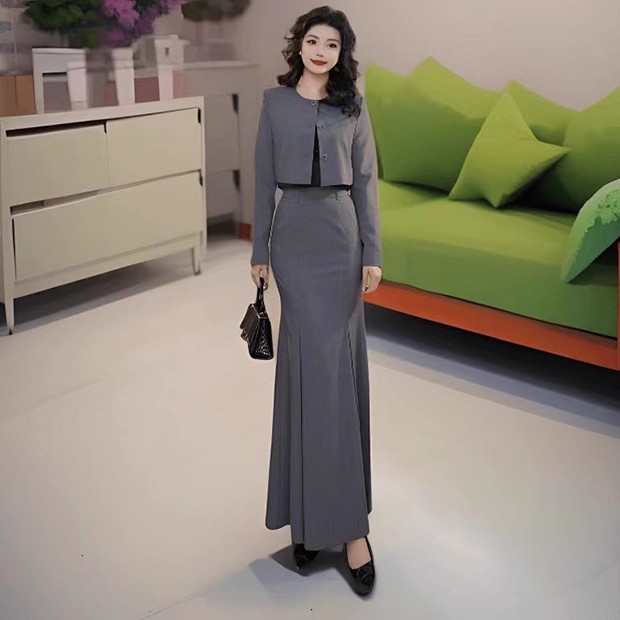 高级感时尚气质无袖马甲背心套装