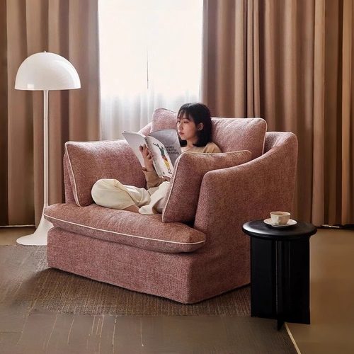 山竹单人可拆洗布艺沙发
