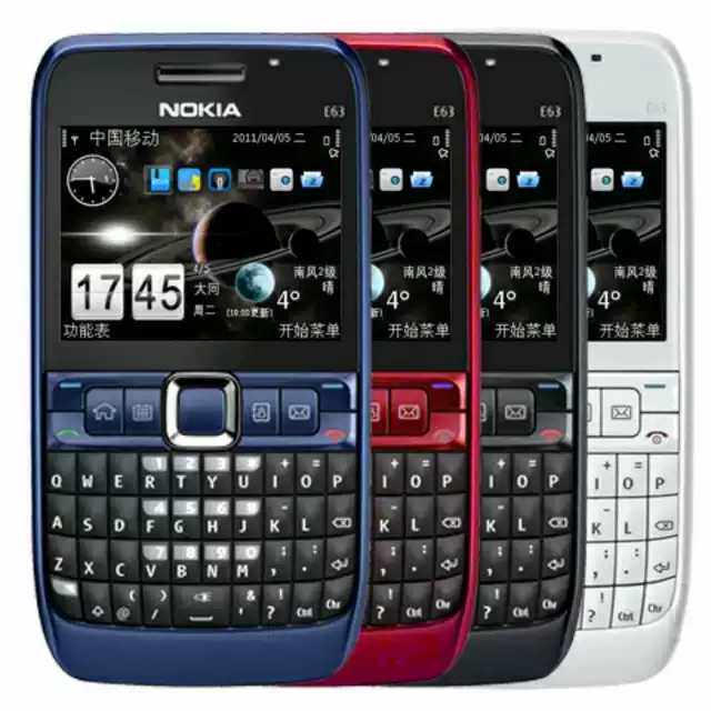 Nokia/诺基亚E63全键盘直板按键学生戒网经典怀旧移动联通小手机