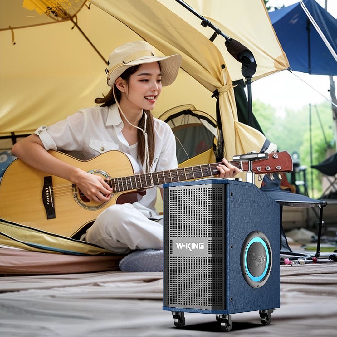 维尔晶K21SE/K20S大功率K歌乐器拉杆音响 便携蓝牙直播万向轮音箱