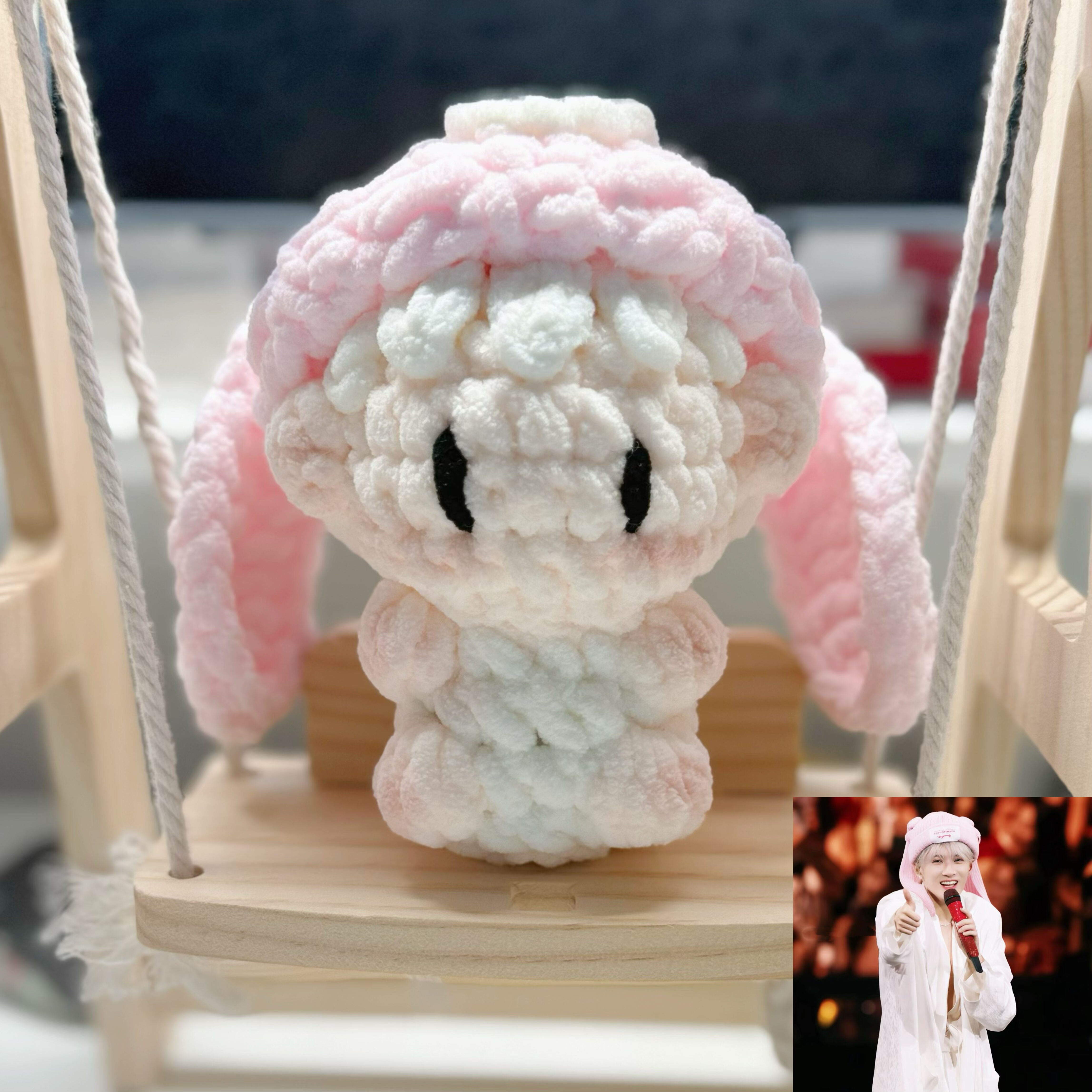 檀健次同款周边应援钩织娃娃成品针织玩偶桌面摆件演唱会物料