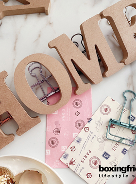 字母摆件木质桌面客厅装饰